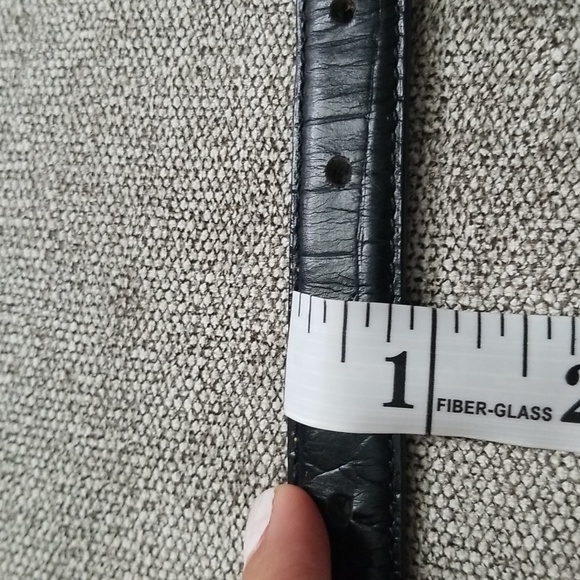 Laura Gayle 90s black snake belt size Large - Picture 6 of 6